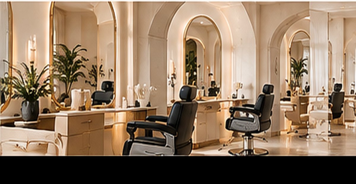 Warm and inviting professional salon interior